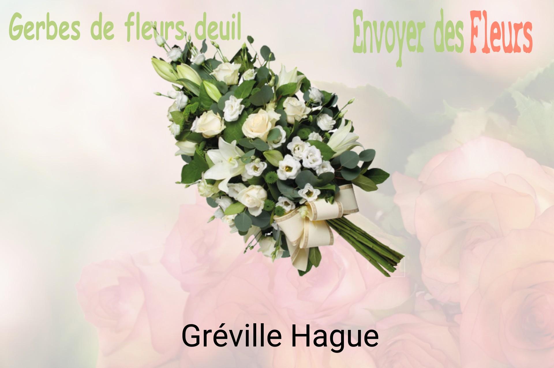 Gerbe de fleurs de deuil livrée à Gréville-Hague